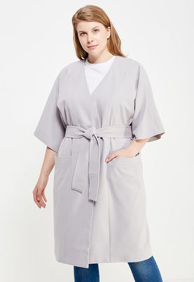 LOST INK PLUS  BELTED KIMONO COAT